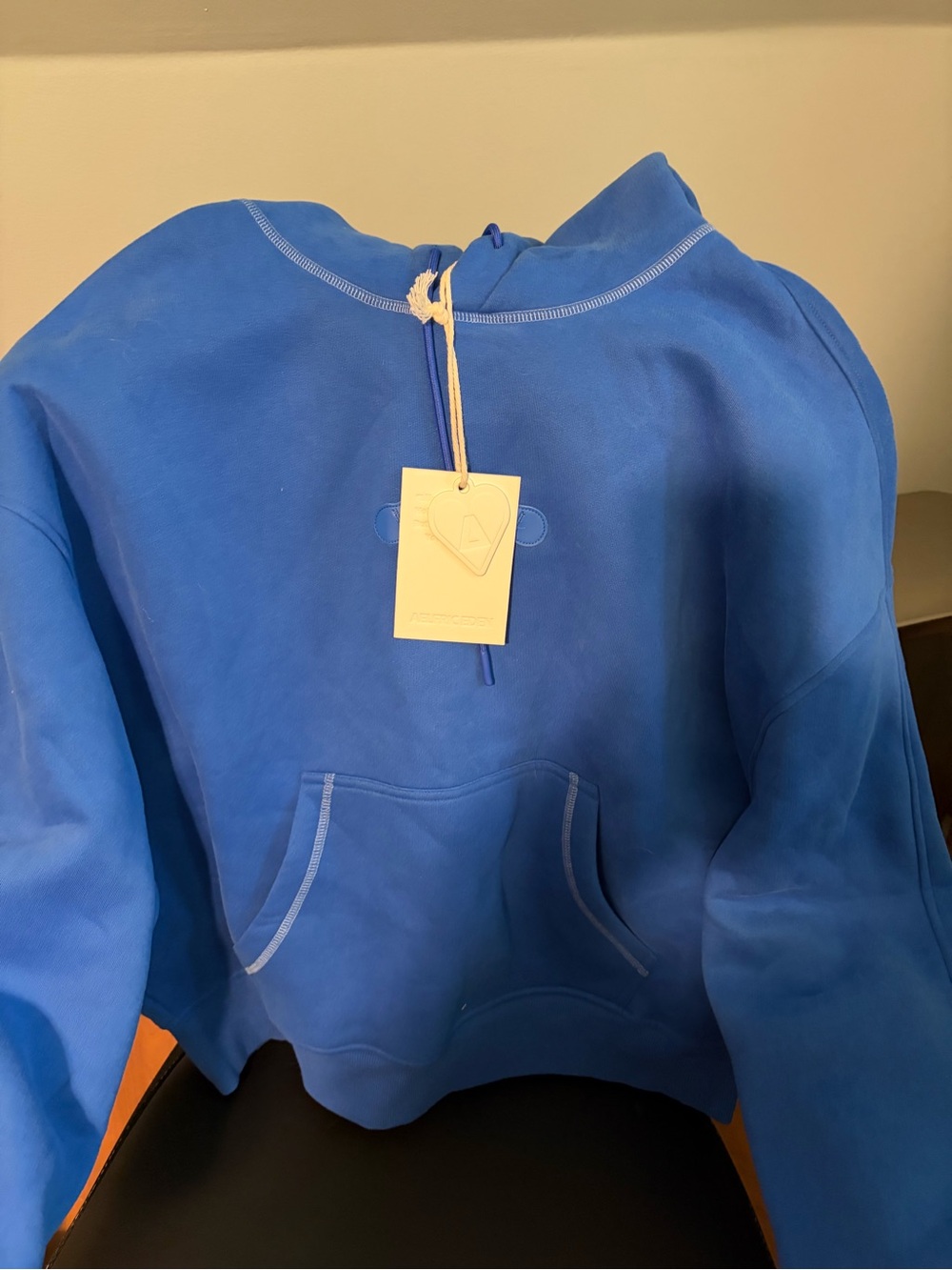Women’s Blue Pullover Hoodie Sweatshirt